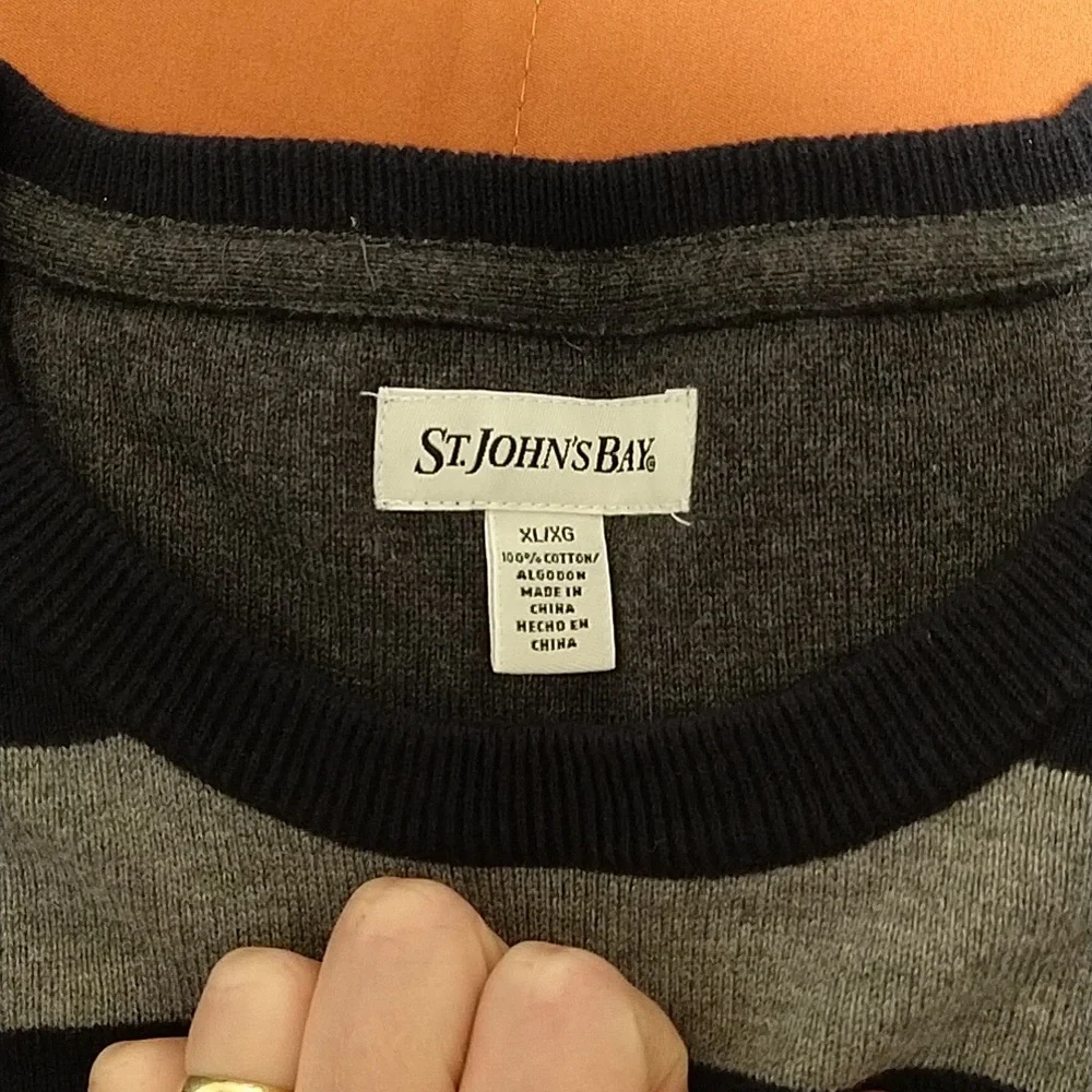 St. John's Bay Men's Striped Sweater